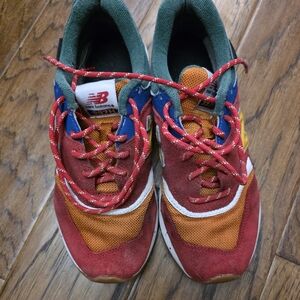 New Balance 997H Red and Orange Sneakers